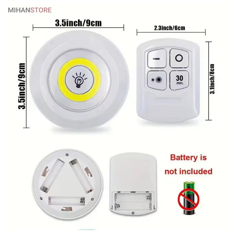 لامپ اضطراری LED ریموت دار (3 عددی)